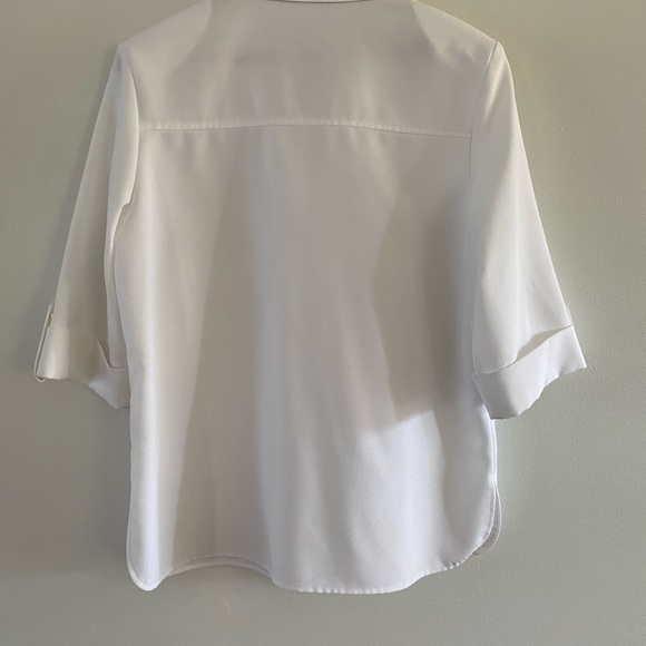 SOLD ELSEWHERE - Vintage white button-up blouse by Alia - Picture 3 of 6
